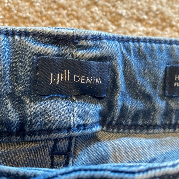 J Jill High Rise Full Leg Denim Jeans Blue Size 10 Regular - Picture 3 of 7